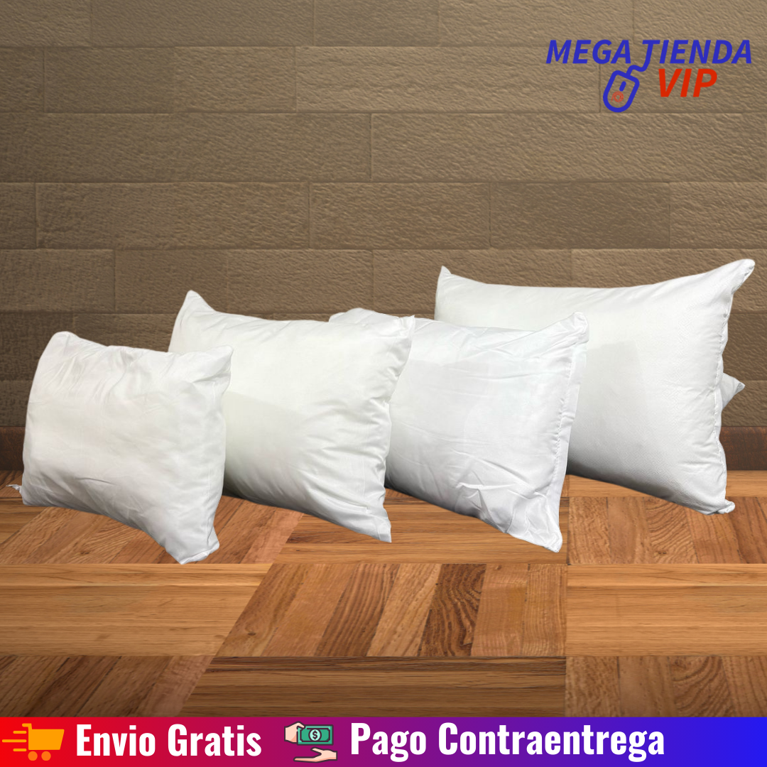 Combo (Set) X4 Almohadas Siliconadas 40X60 cm / 50 x 70 cm