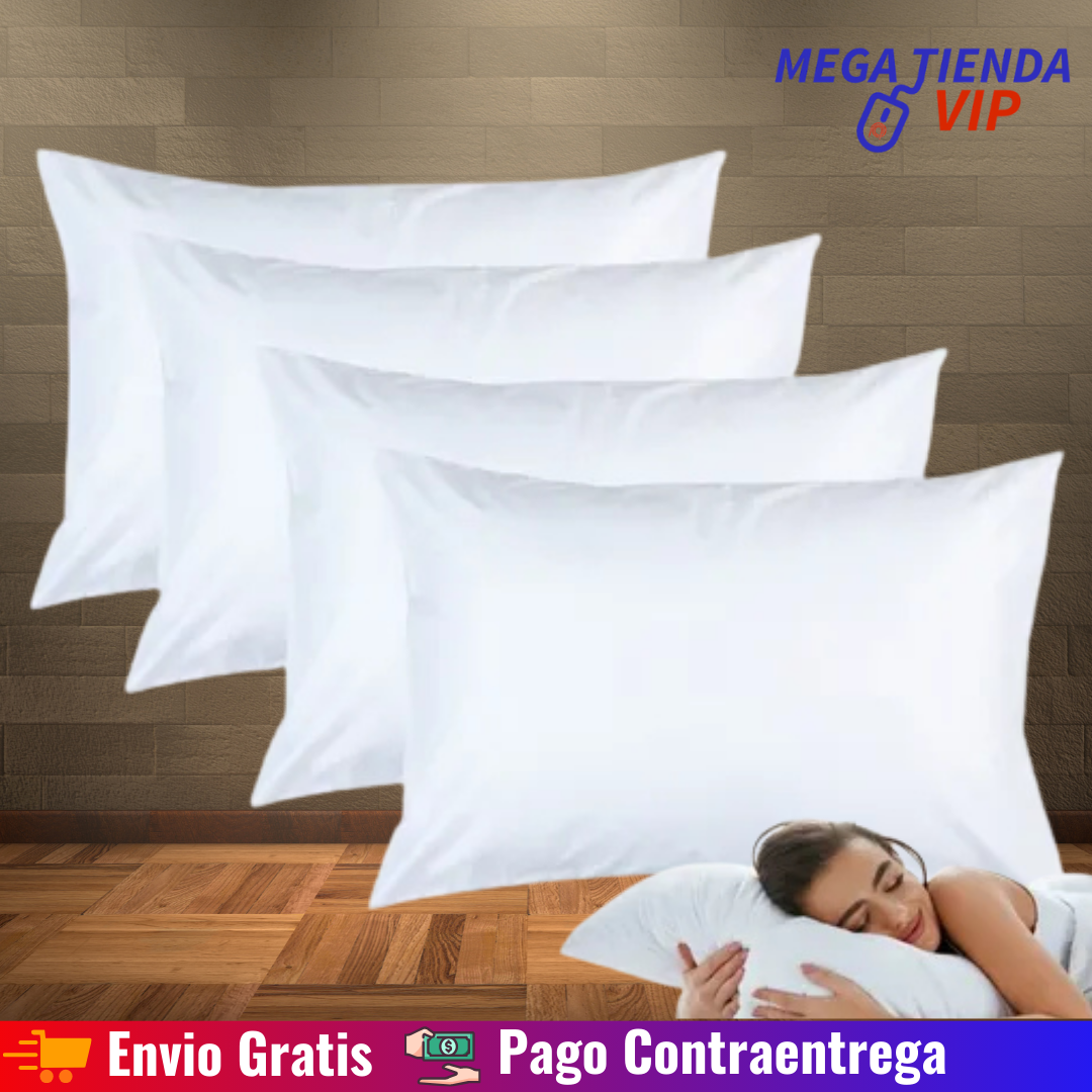 Combo (Set) X4 Almohadas Siliconadas 40X60 cm / 50 x 70 cm
