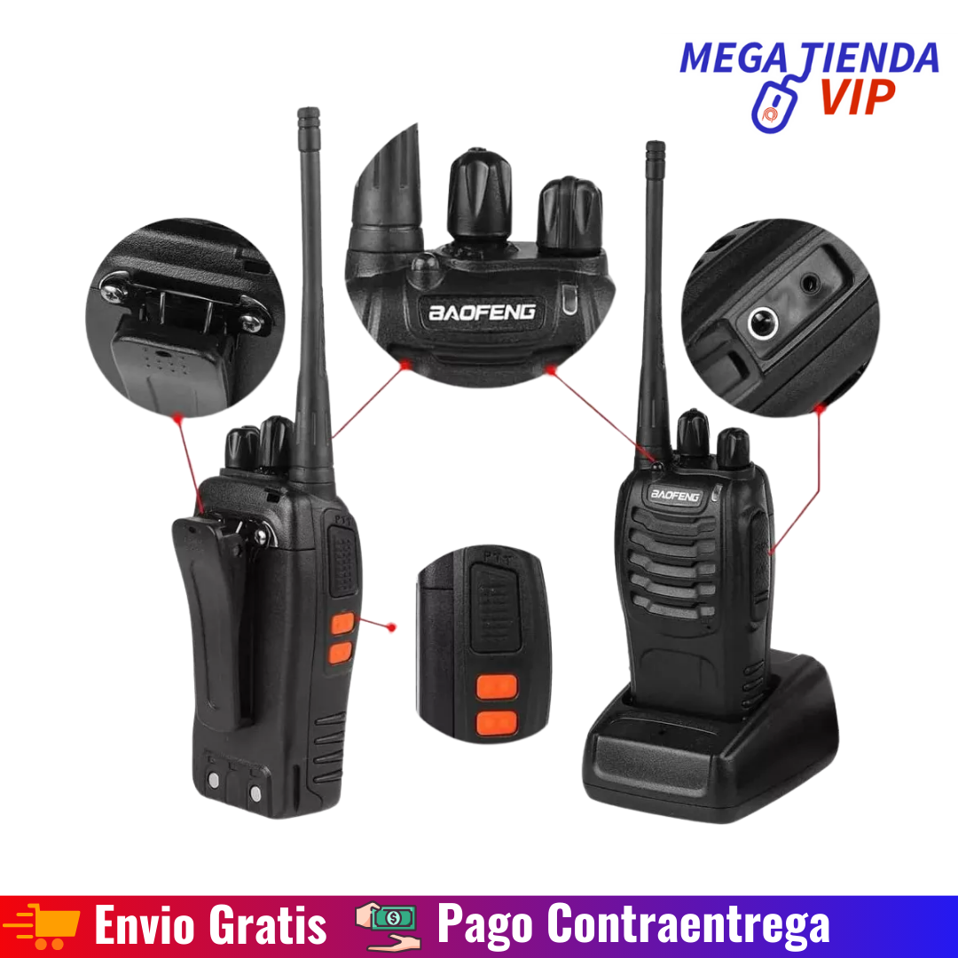 Par (x2) de Radios Walkie Talkie - Alta Calidad