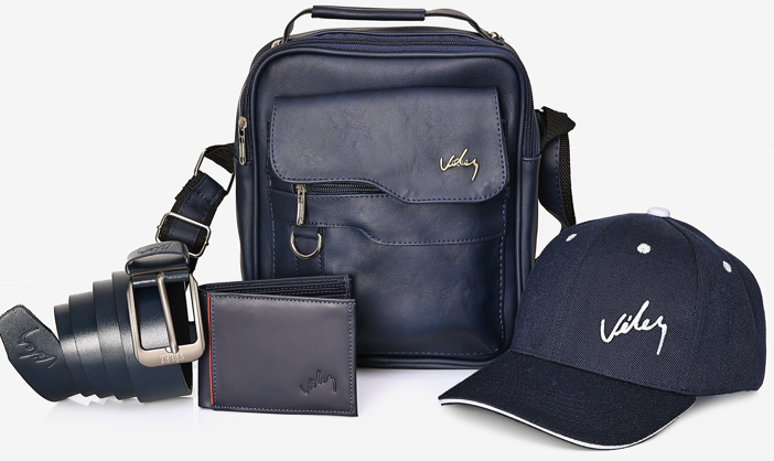 Combo (Kit) Bolso 26 Cm + Gorra + Correa + Billetera