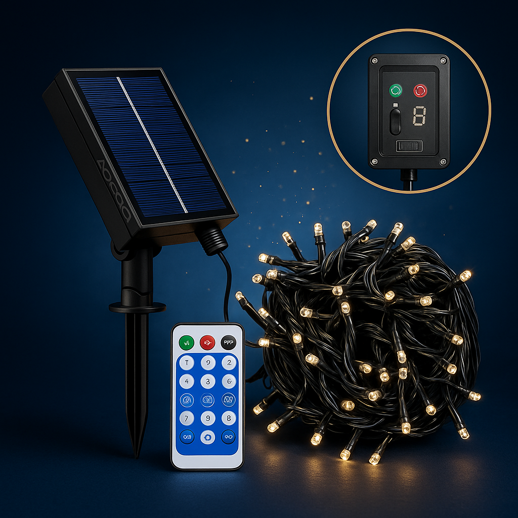 Luces Navideñas  de Energía Solar