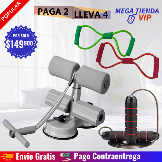 COMBO EJERCITADOR DE AB CON BANDA + LAZO + X2 BANDAS EN8