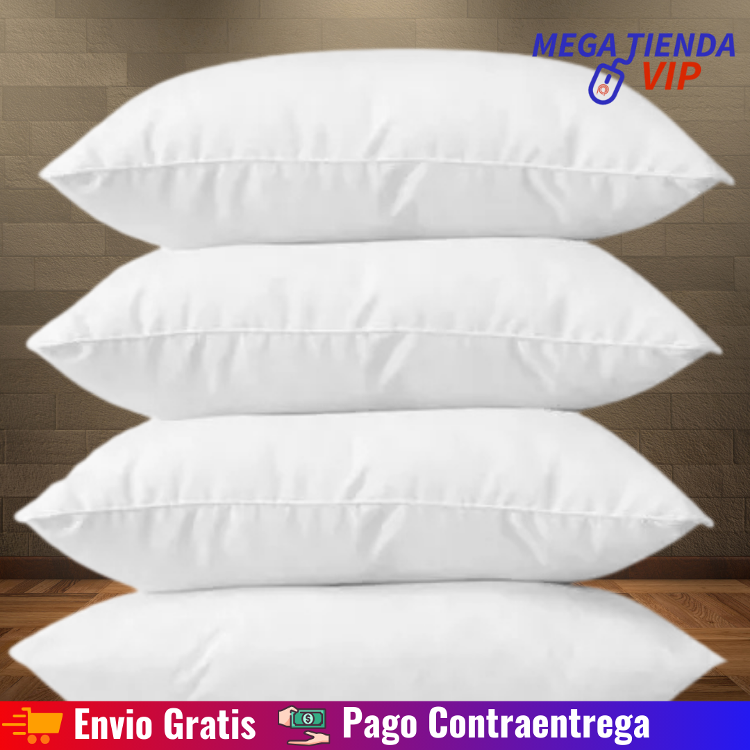 Combo (Set) X4 Almohadas Siliconadas 40X60 cm / 50 x 70 cm