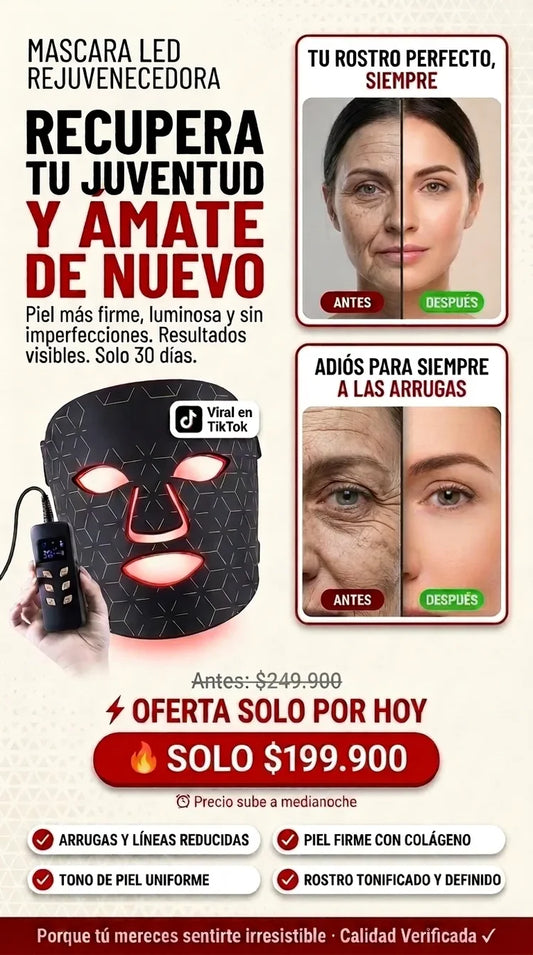 Máscara LED Rejuvenecedora