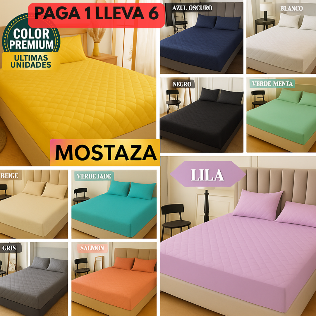 Protector de Colchón + Fundas PREMIUM - Paga 1 y Lleva 6