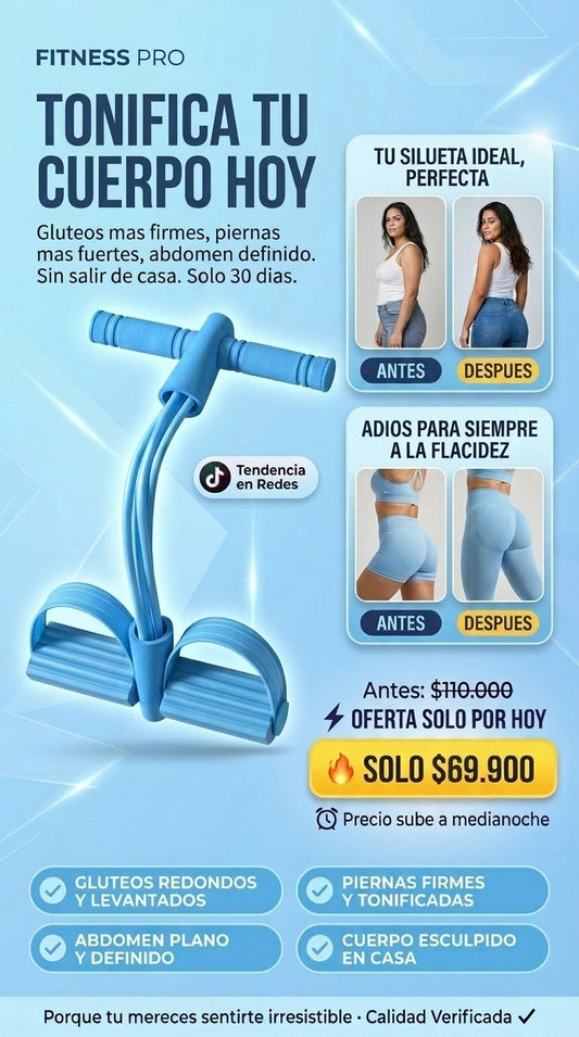 Banda Elástica Body Trimmer de 4 Tubos