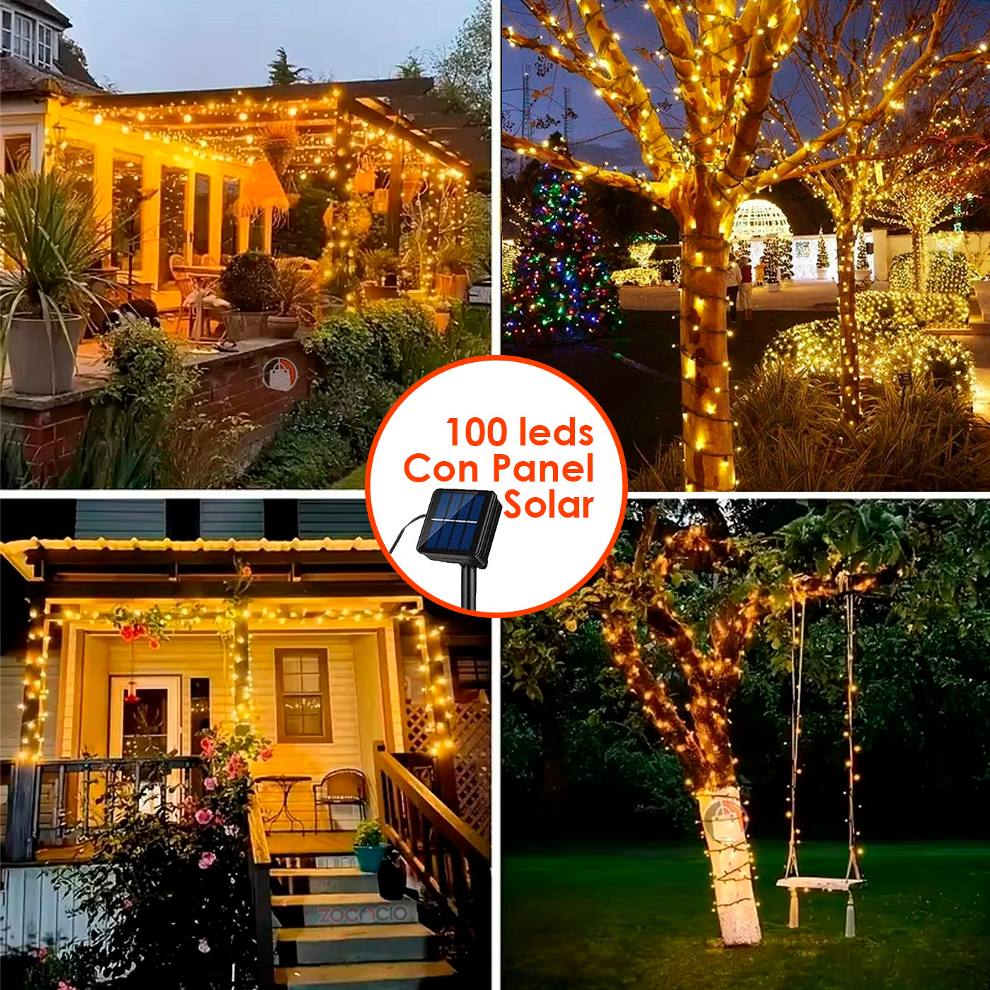 Luces Navideñas  de Energía Solar